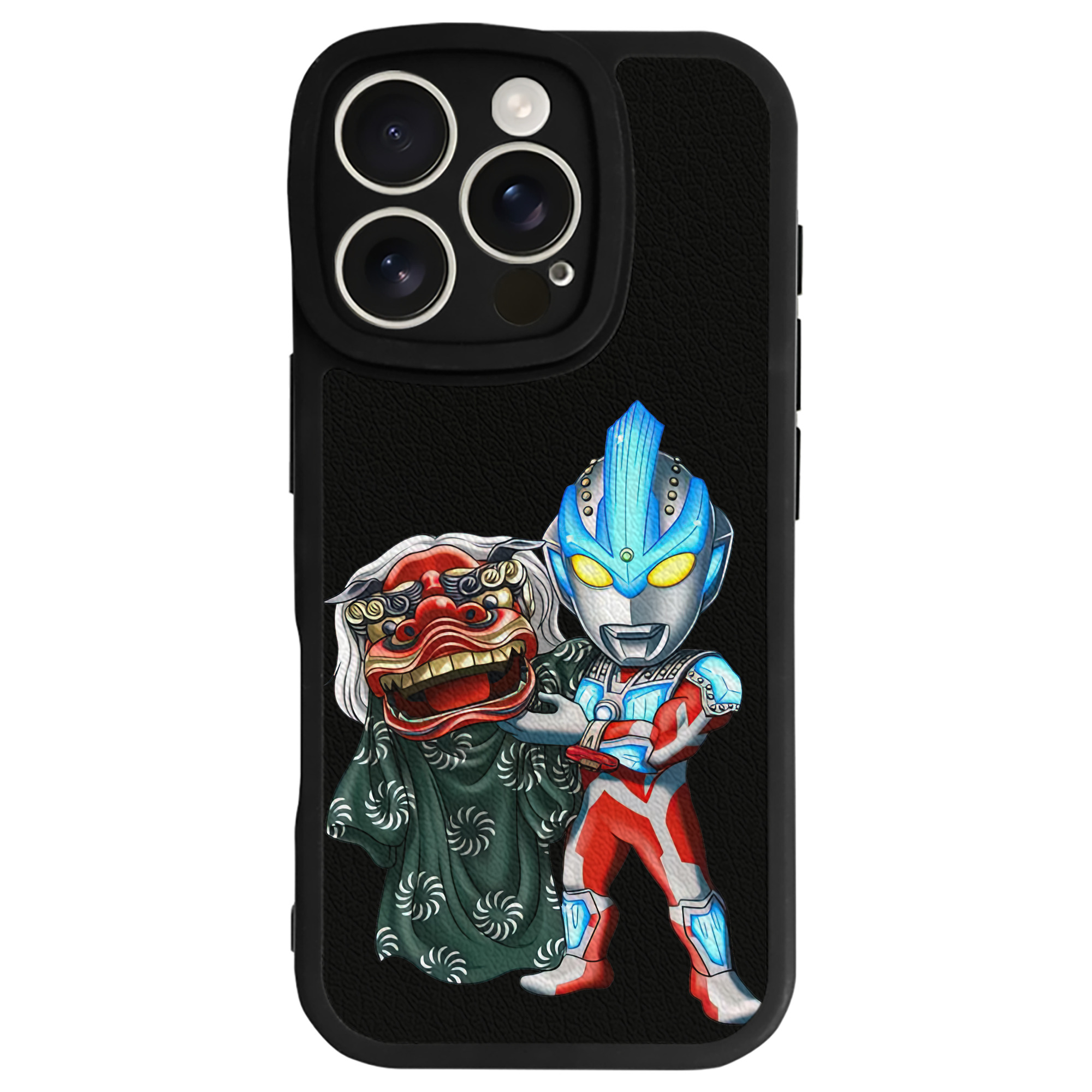 （画像用） ウルトラマン Ultraman 【iPhone 16シリーズ対応】シリコンスマホケース（レザー調） 材質：シリコン